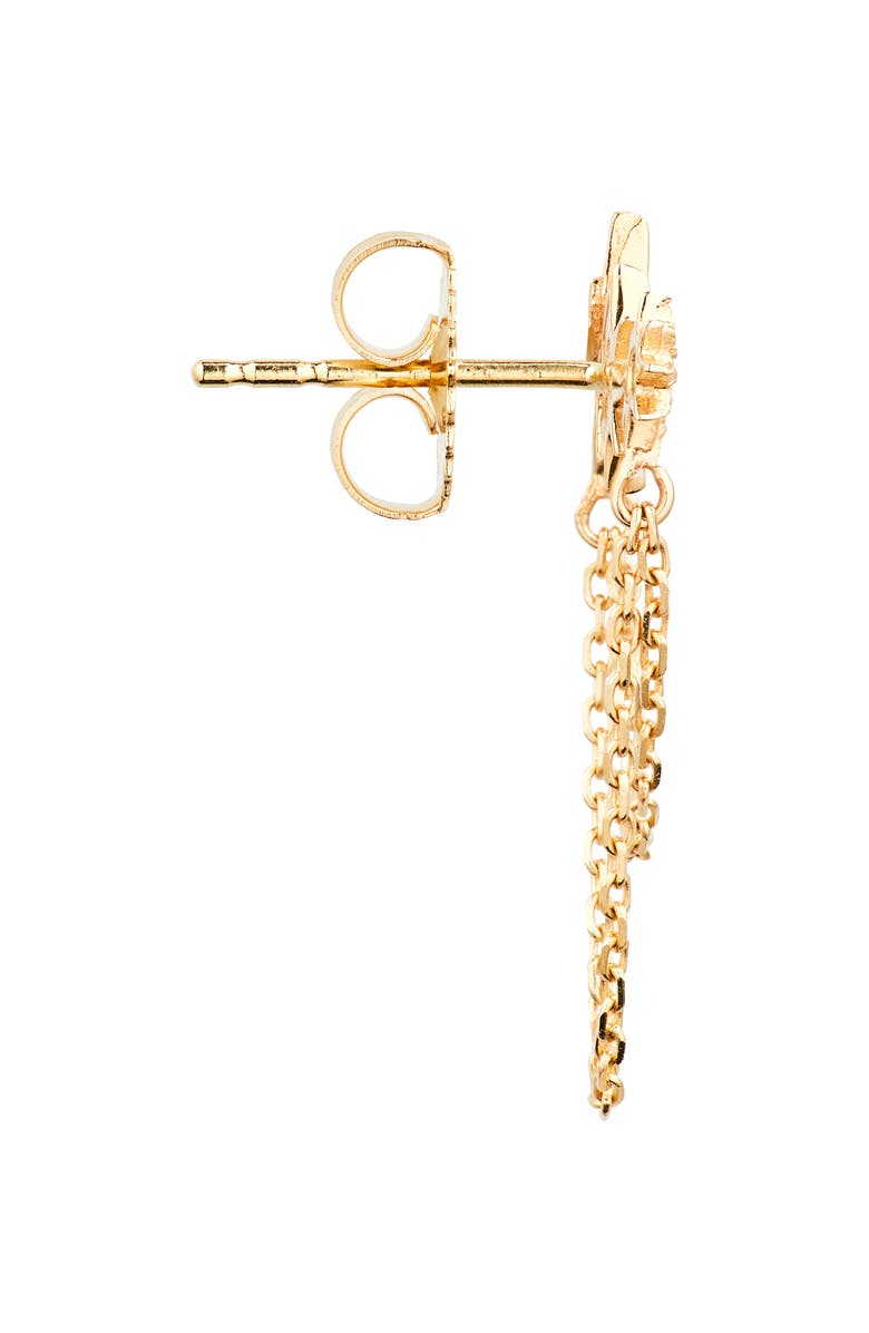 Anzie Morgan North Star Drop Earrings, Alternate, color, Gold Left