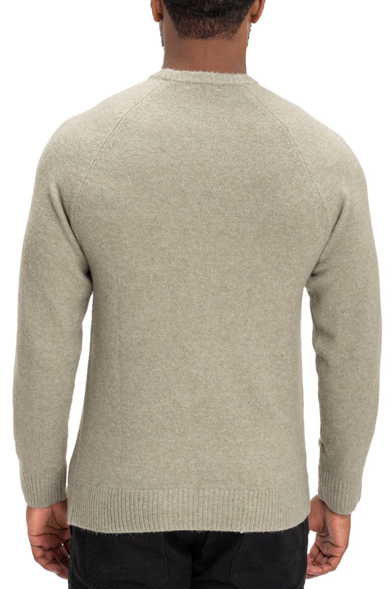 Raglan Crewneck Sweater, Alternate, color, ARTICHOKE