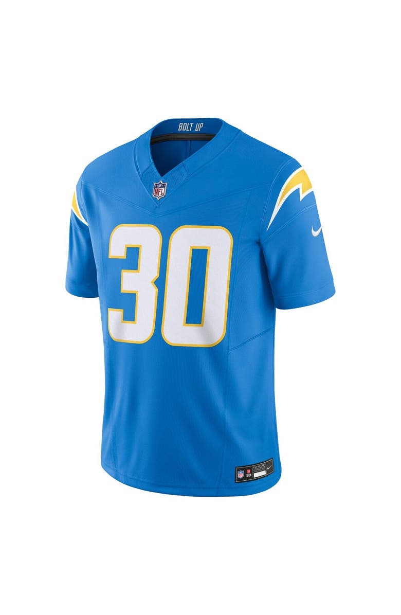 Nike Men's Nike Austin Ekeler Powder Blue Los Angeles Chargers Vapor F.U.S.E. Limited Jersey, Alternate, color,