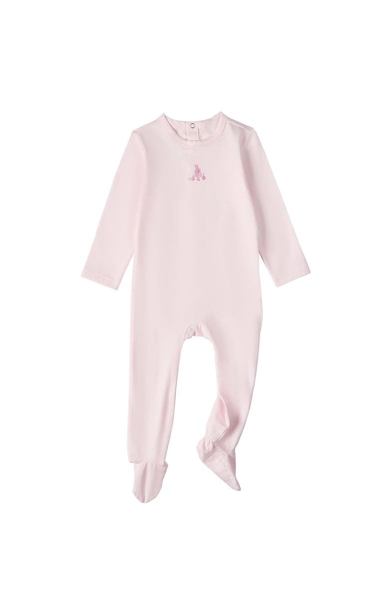 MiniMoi 2 Piece Baby Cotton Rich Footie Set, Alternate, color, Baby Pink