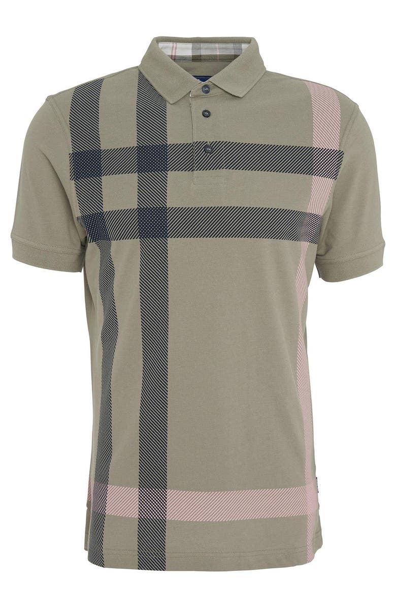 Barbour Blaine Tartan Polo, Alternate, color, Dusty Green