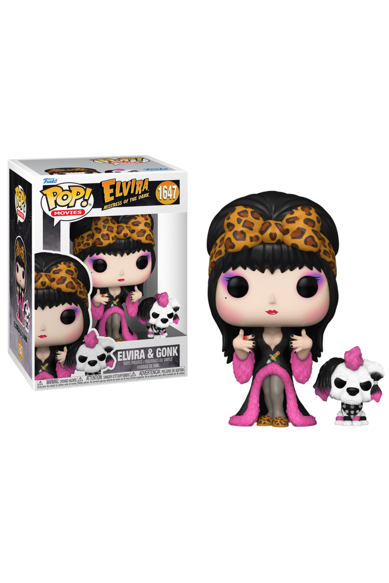 Elvira & Gonk (Mistress of the Dark) Funko Pop! & Buddy, Main, color, Multi-Color