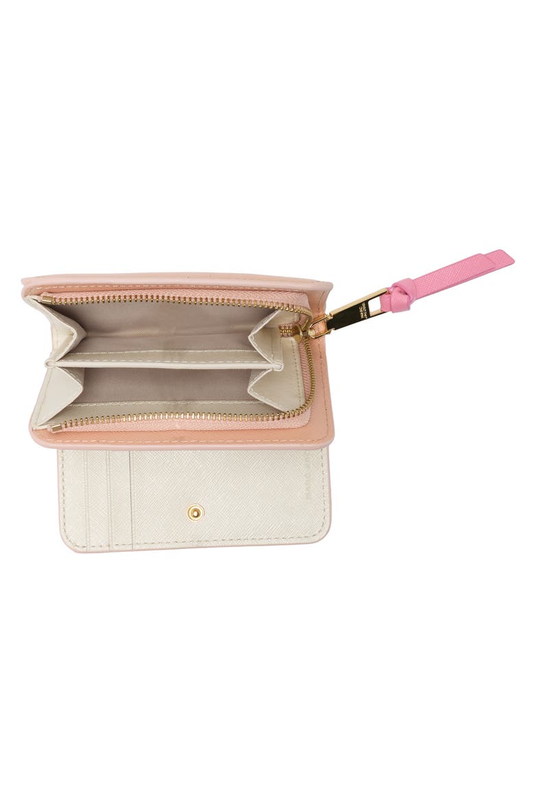 J Marc Mini Compact Wallet, Alternate, color, ROSE MULTI