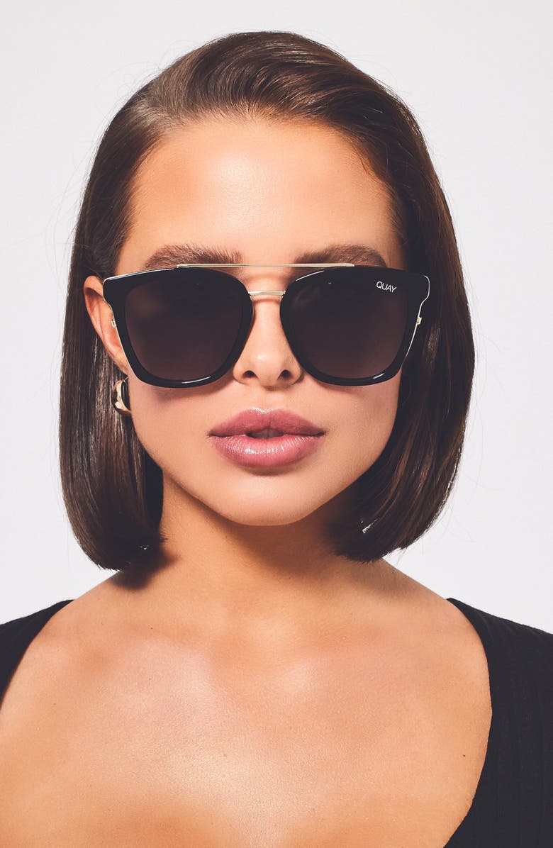 QUAY Sweet Dreams 55mm Square Sunglasses, Alternate, color,