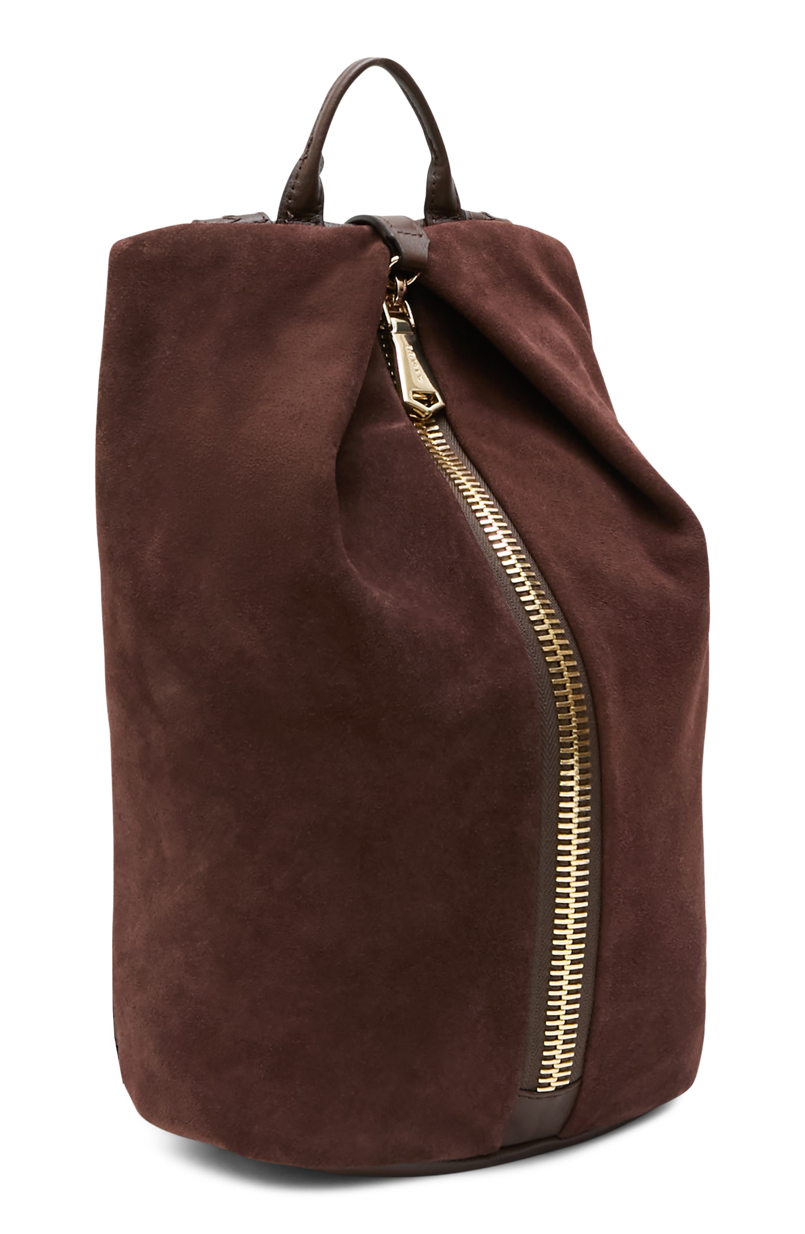 Tamitha Leather Backpack, Alternate, color, FUDGE SUEDE