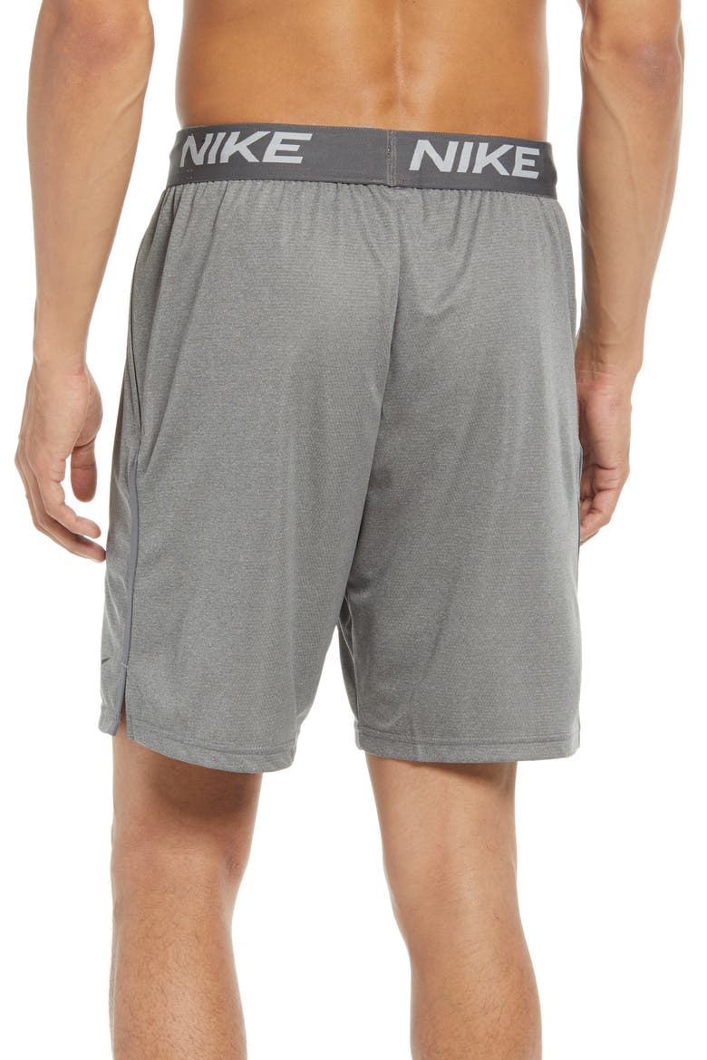 Dri-FIT Veneer Training Shorts, Alternate, color, IRON GREY/ LIGHT SMOKE GREY