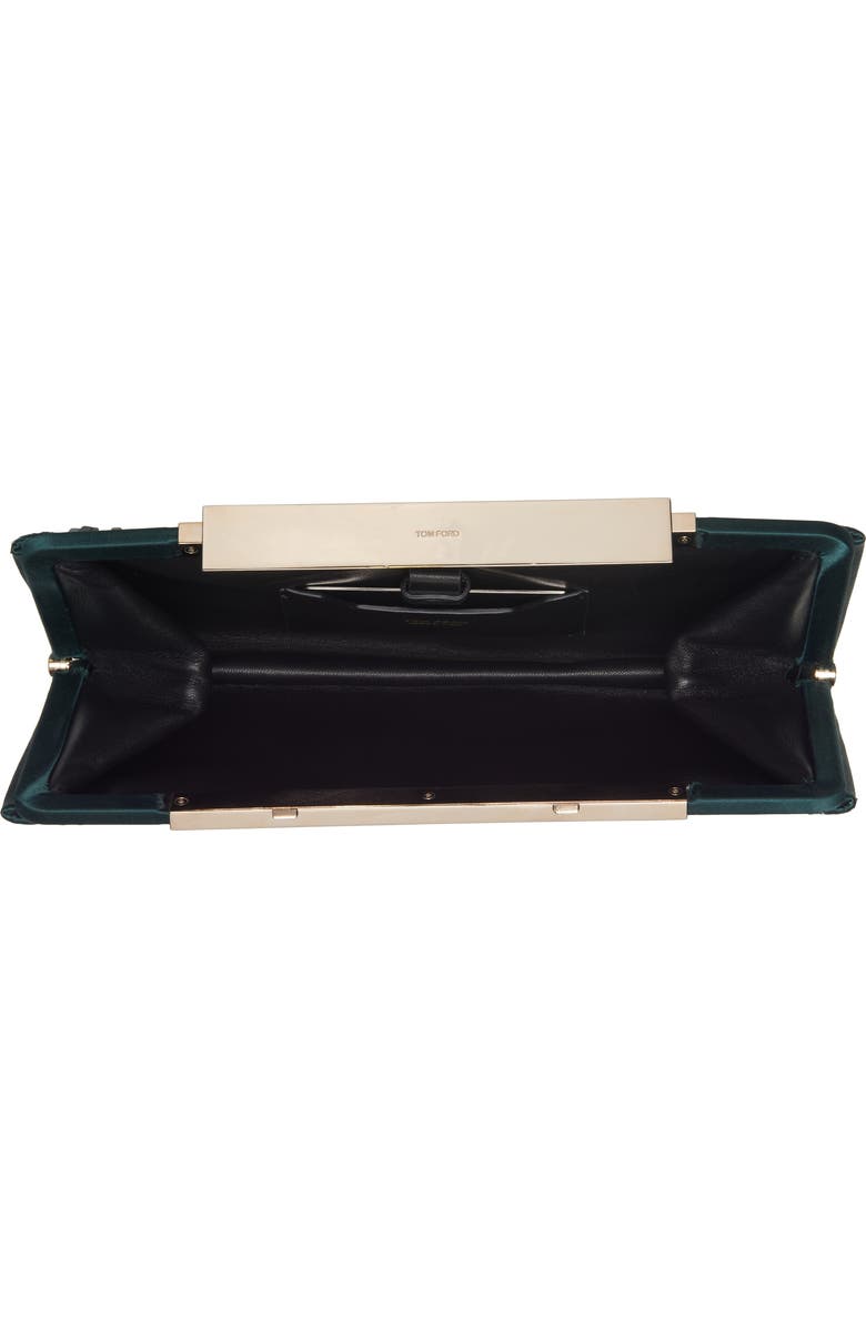 TOM FORD Patrick Paillette Clutch, Alternate, color, Forest