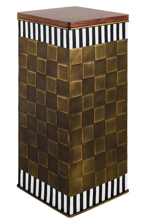 Courtly Stripe Tall Storage Bin