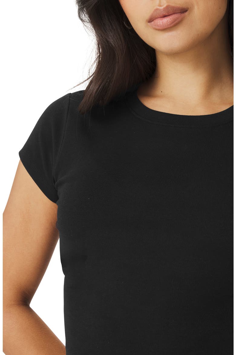 Josie Stretch Jersey T-Shirt, Alternate, color, BLACK
