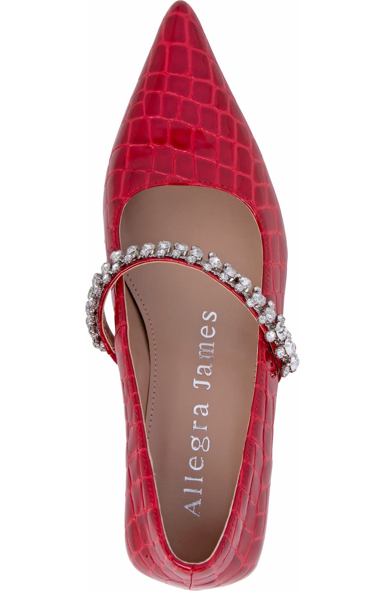 Allegra James Antonella Embossed Leather Pump, Alternate, color,