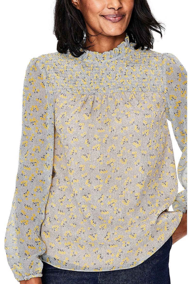Janie Floral Top, Main, color, IVORY/ DAISY FIELD