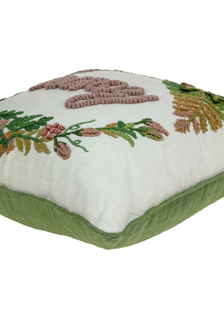 Manor Beige Throw Pillow, Alternate, color, BEIGE