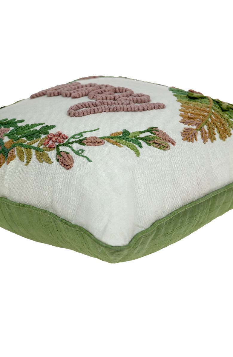 PARKLAND COLLECTION Manor Beige Throw Pillow, Alternate, color, Beige