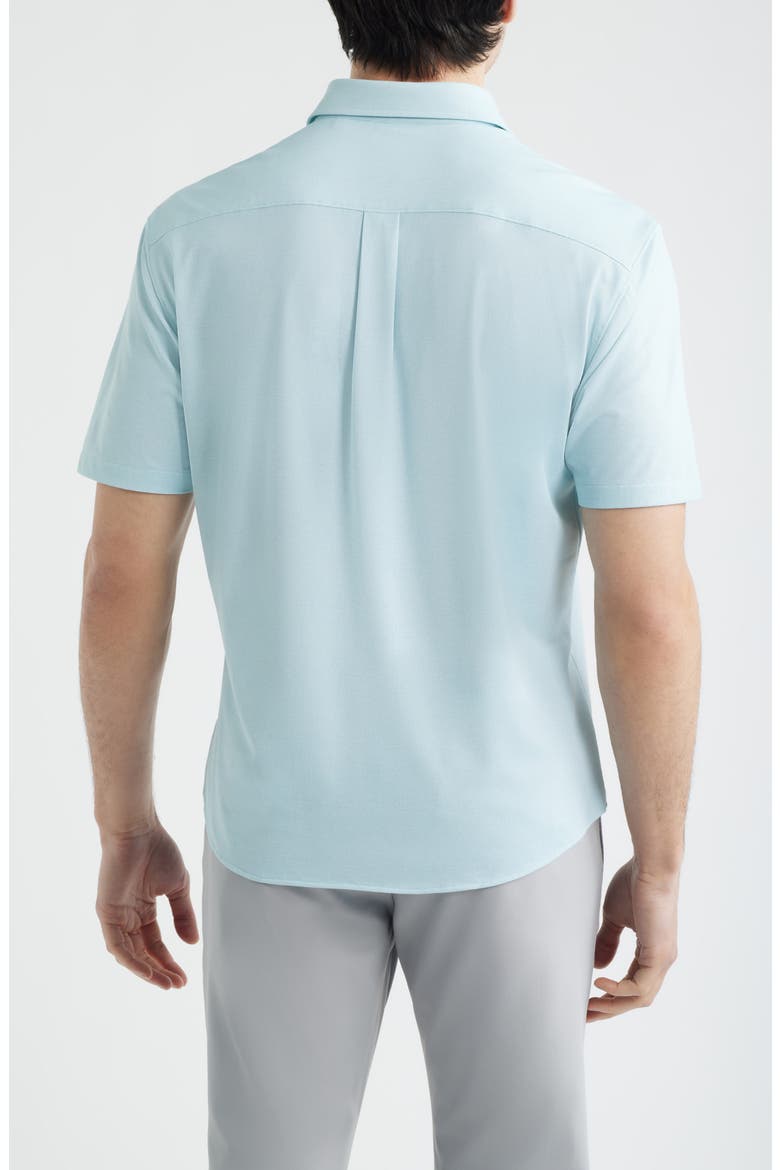 Breck Hangin’ Out Knit Short Sleeve Button-Up Shirt, Alternate, color, SARDINIA