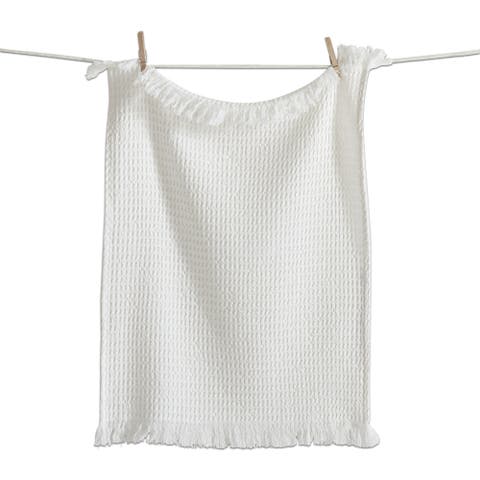 Taana Natural Cotton Waffle Weave Dishtowel Machine Washable