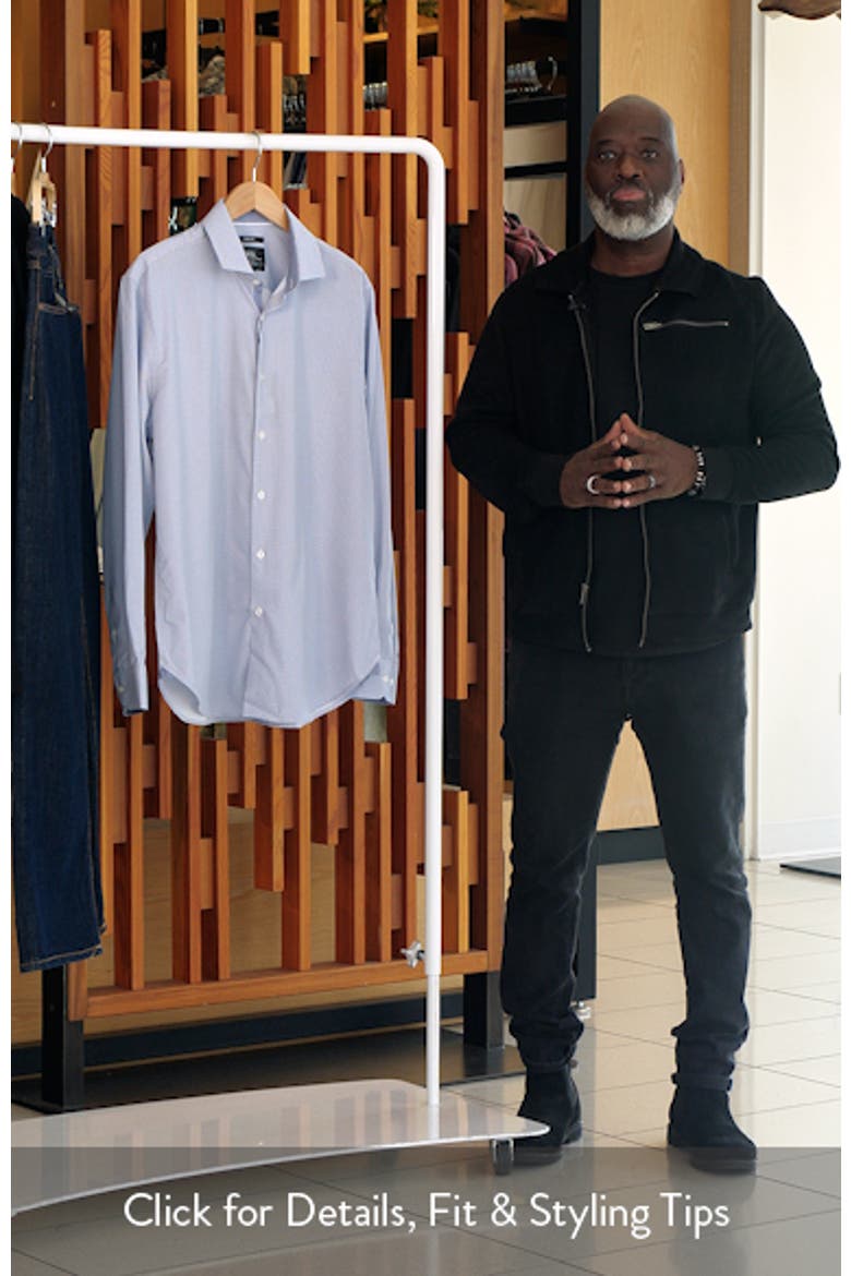 Slim Fit Octagon Geo Performance Dress Shirt video