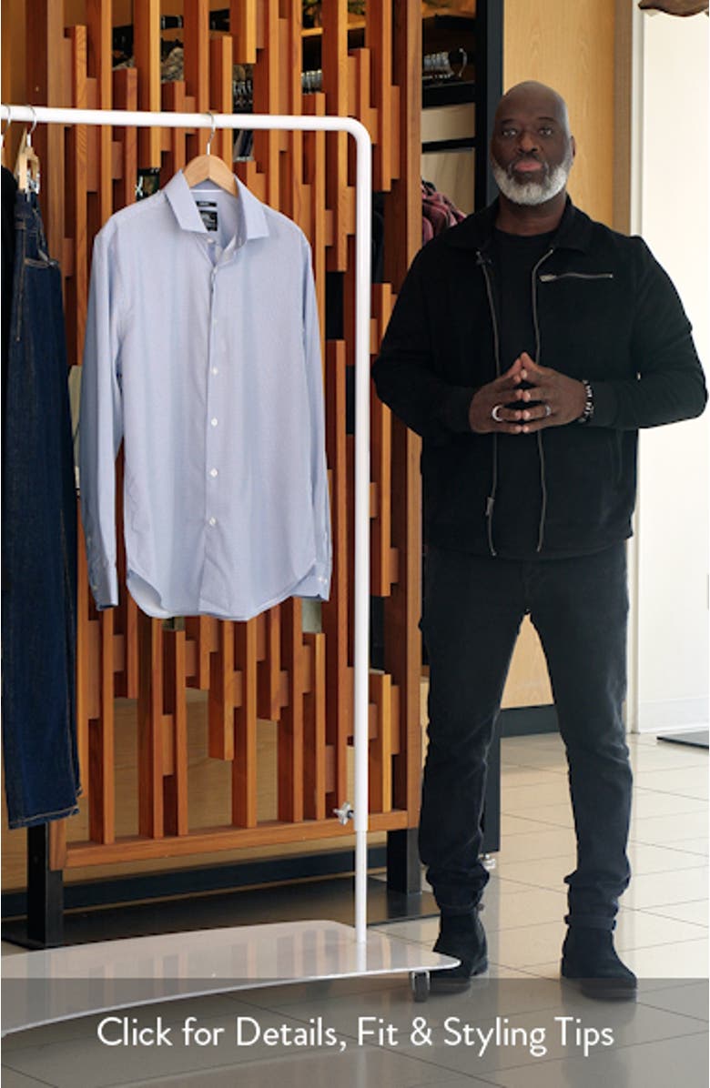 Slim Fit Octagon Geo Performance Dress Shirt, sales video thumbnail