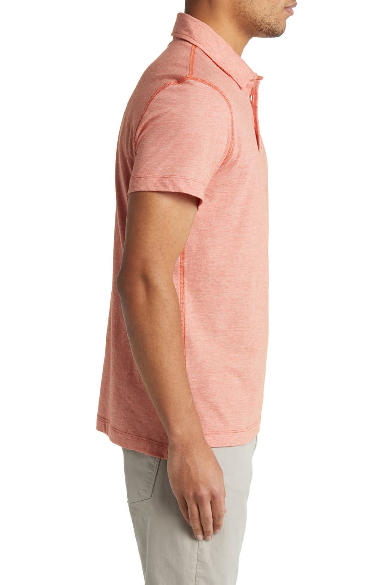 Billy Reid Pensacola Organic Cotton Polo, Alternate, color, Burnt Red