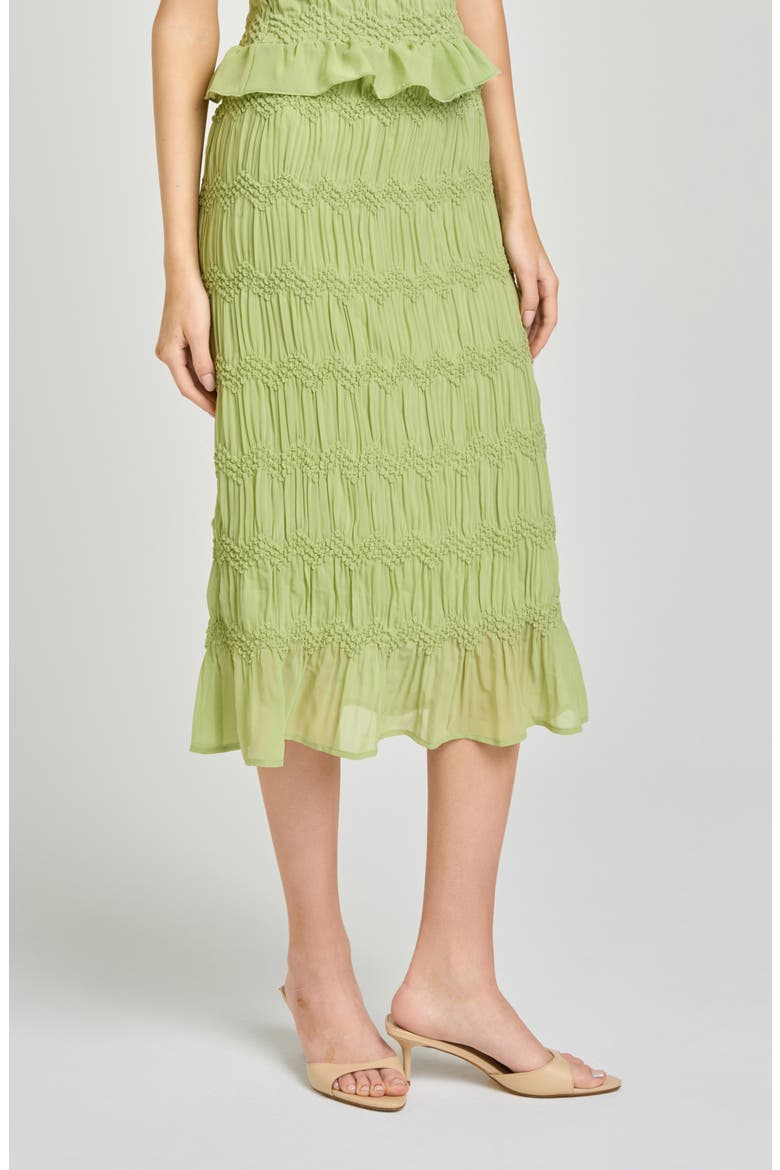 Kristina Midi Skirt, Alternate, color, PISTACHIO