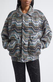 Missoni Metallic Zigzag Sequin Field Jacket