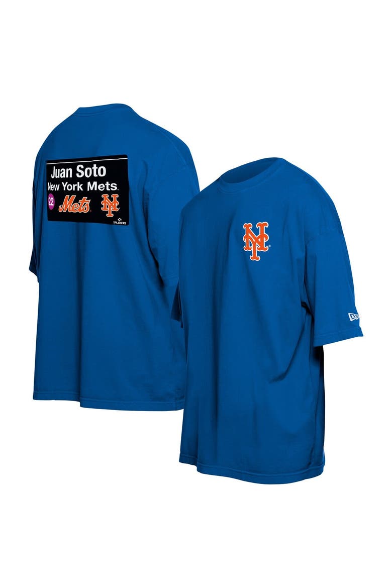 Men's New Era Juan Soto Blue New York Mets Sign Player T-Shirt, Main, color, Blue