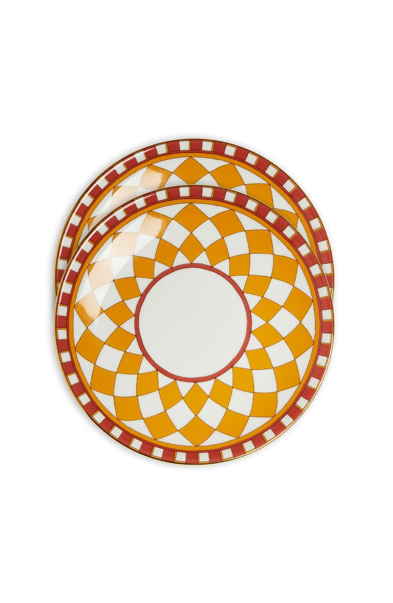 La DoubleJ Side Plates Set Of 2, Main, color, Apollo Yellow