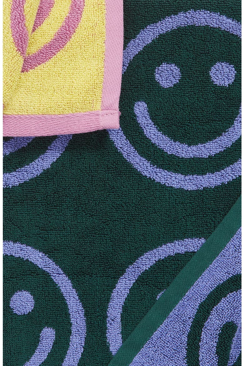 Set of 2 Organic Cotton Hand Towels, Alternate, color, HAPPY MIX