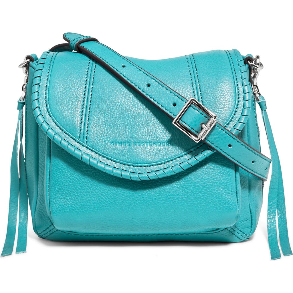 Aimee Kestenberg Mini All For Love Convertible Leather Crossbody Bag In Ocean Blue