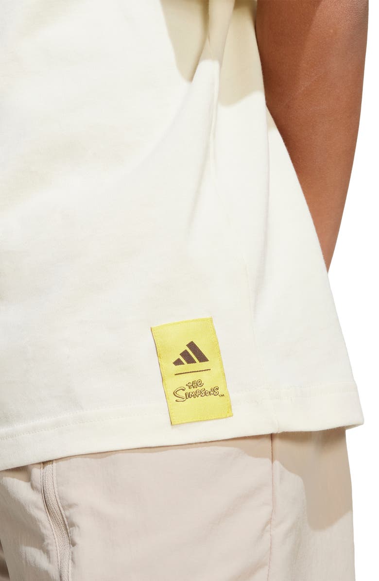 adidas Originals x The Simpsons Kids' Graphic T-Shirt, Alternate, color, Cream White