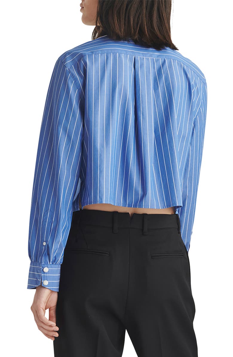 rag & bone Maxine Stripe Crop Shirt, Alternate, color, 