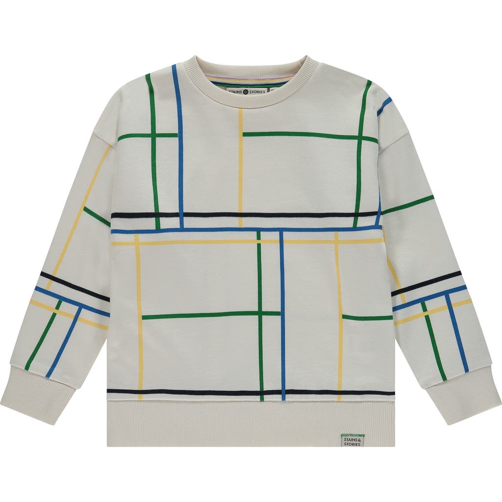 Stains and Stories by Babyface Abstract Sweatshirt in Cloud  product