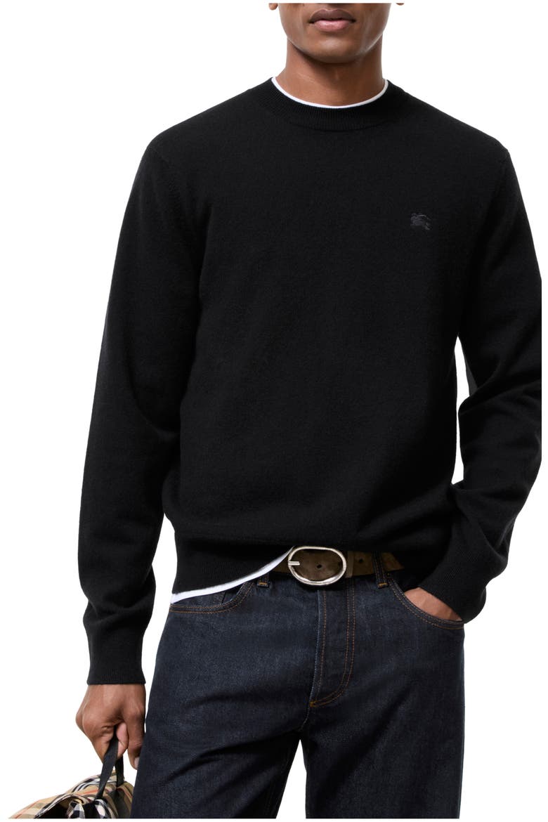 Cashmere Blend Sweater, Main, color, Black