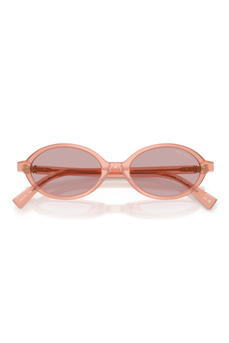 50mm Oval Sunglasses, Alternate, color, OPAL PINK / PINK