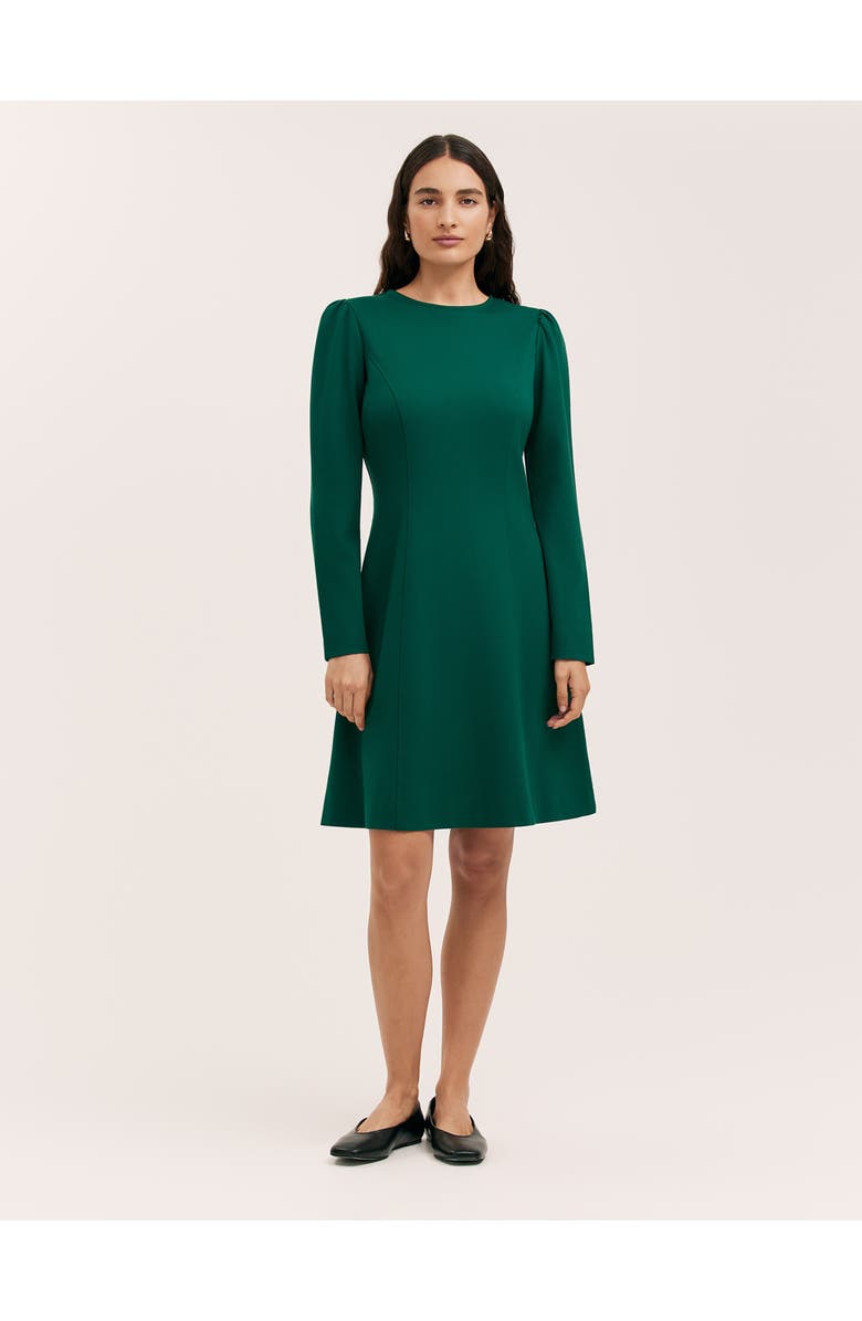 Finery London Eva Ponte Jersey Dress, Main, color, Bottle Green