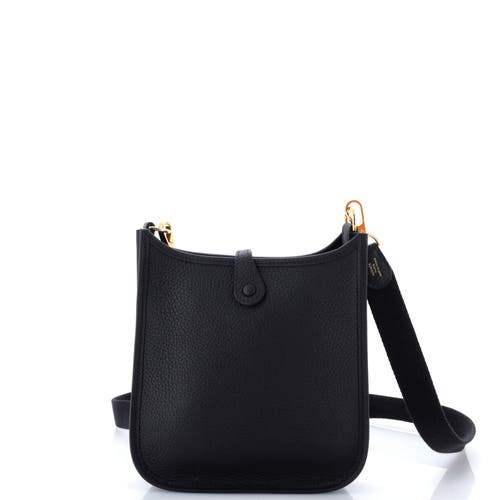 Pre-owned Hermes Hermes Evelyne Bag Gen Iii Clemence Tpm In Black