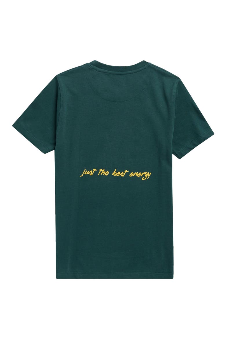 Kids' King Teddy Bear Graphic T-Shirt, Alternate, color, GREEN