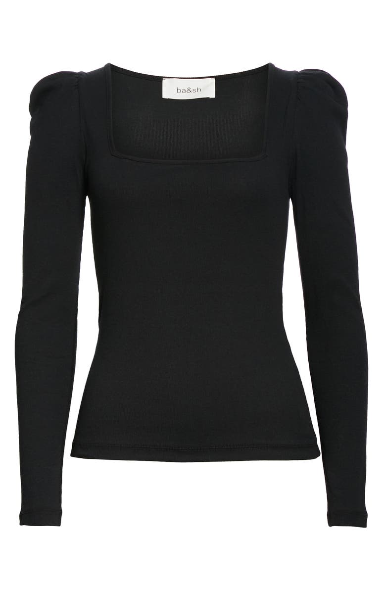 ba&sh Olympe Puff Shoulder Top, Alternate, color, 