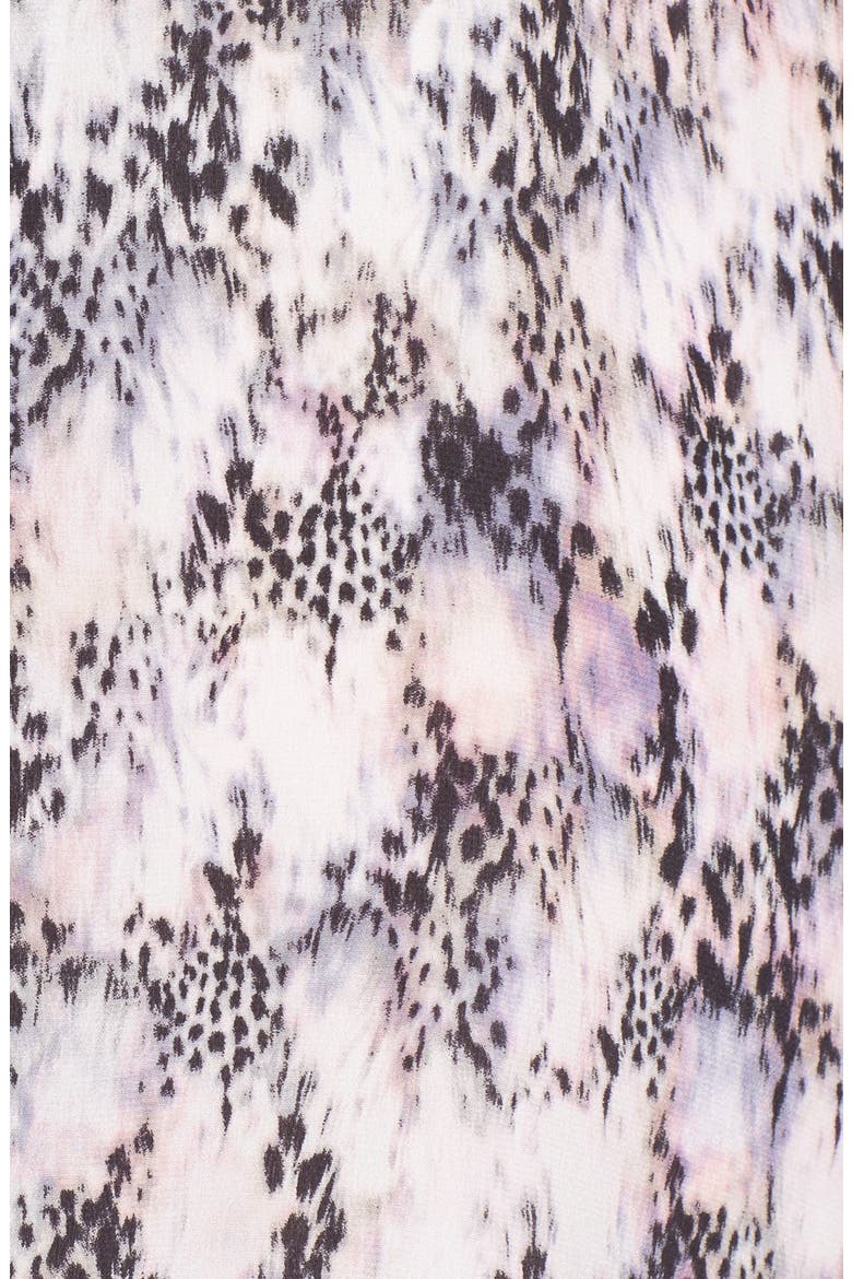 Abstract Print Sleeveless Dress, Alternate, color, IVORY/ BLACK