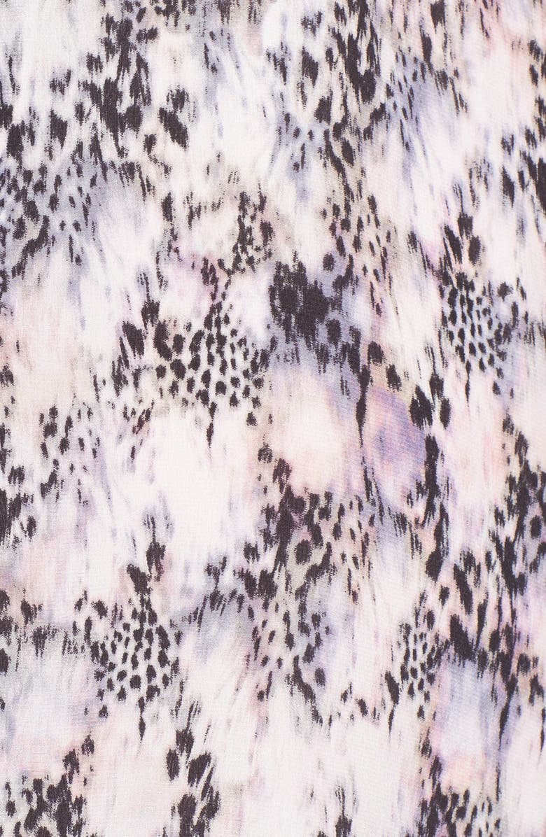 Rebecca Taylor Abstract Print Sleeveless Dress, Alternate, color, 