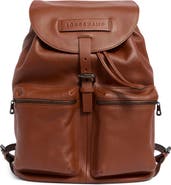 Longchamp LC3D Large Leather Backpack