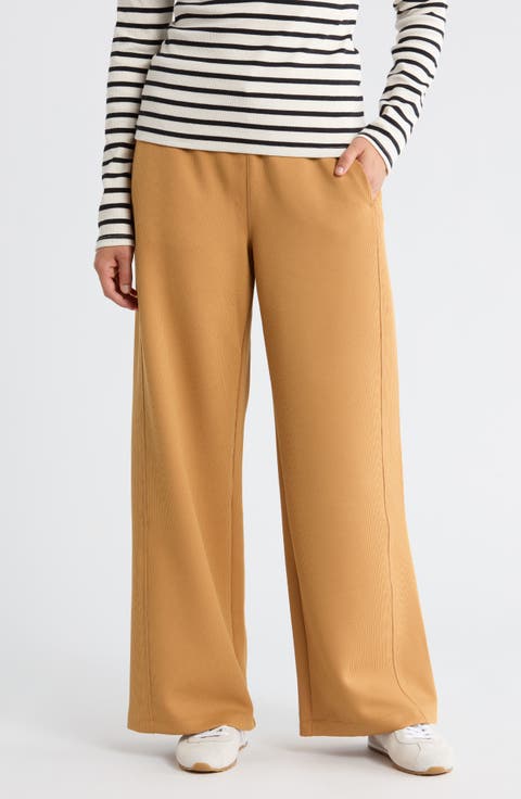 Highline High Waist Ribbed Pull-On Pants