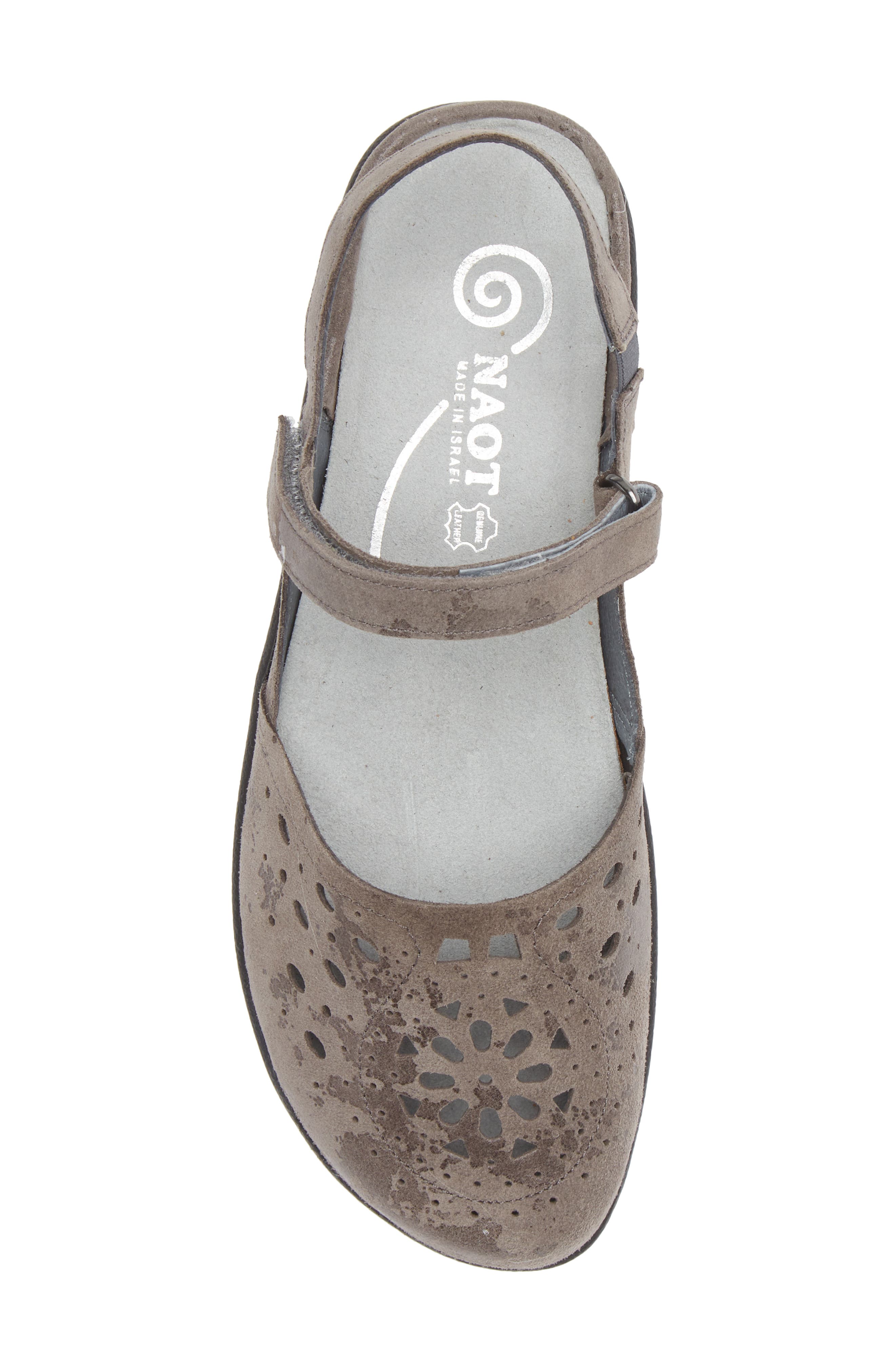 Naot 'Arataki' Mary Jane, Alternate, color, Grey Marble Suede