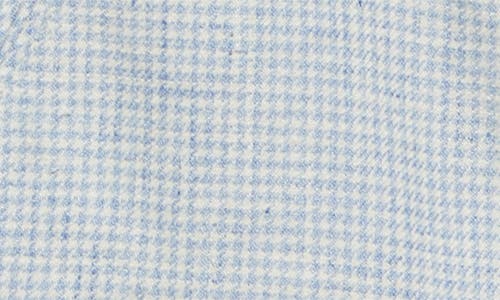 SECOND / LAYER SECOND LAYER FLORA EMBROIDERED HOUNDSTOOTH VIRGIN WOOL SHIRT JACKET