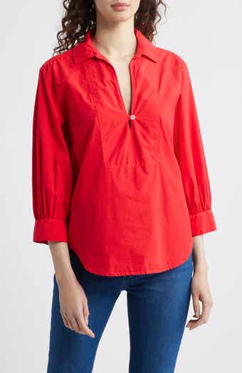 Nation LTD Everlee Pima Cotton Popover Top