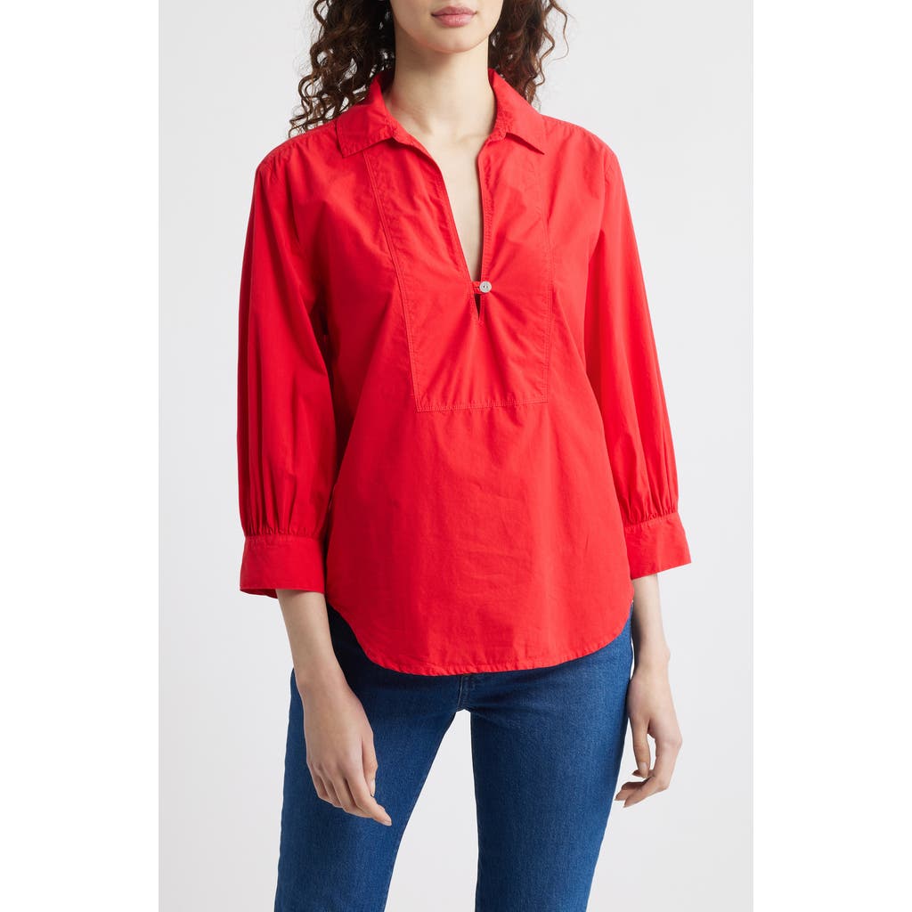 Nation Ltd Everlee Pima Cotton Popover Top