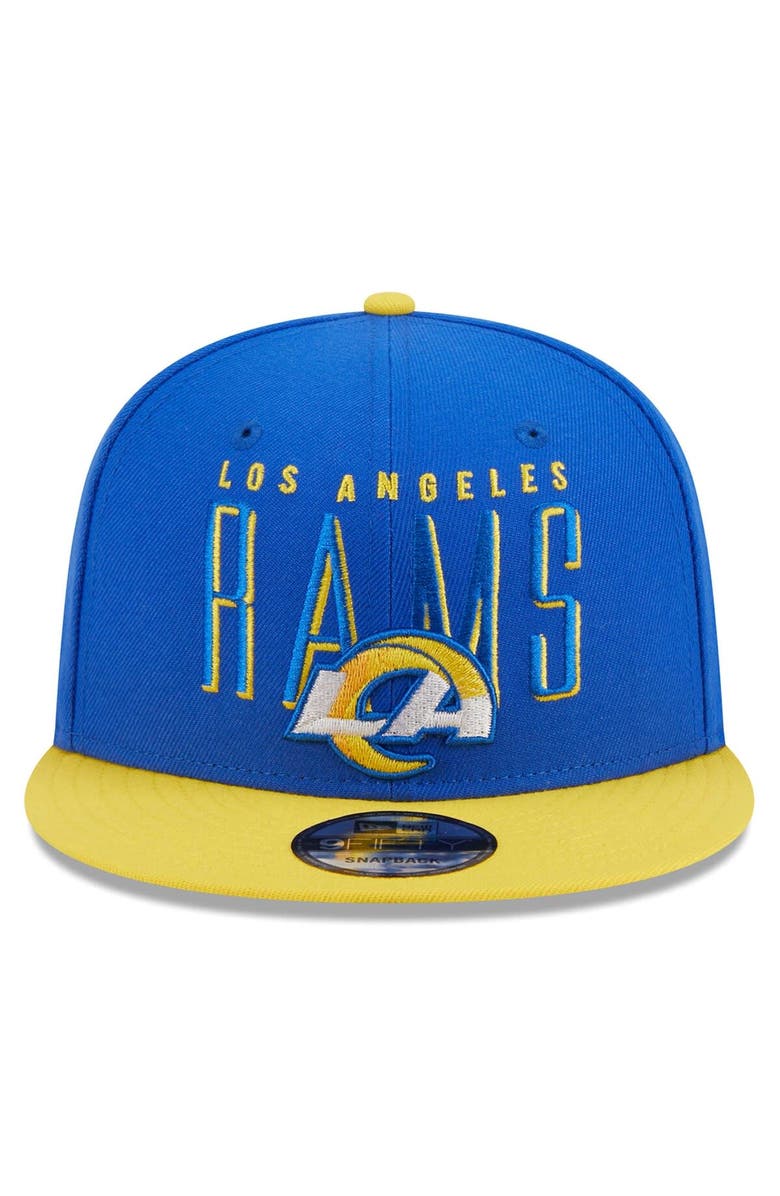 New Era Men's New Era  Royal/Gold Los Angeles Rams Headline 9FIFTY Snapback Hat, Alternate, color, 