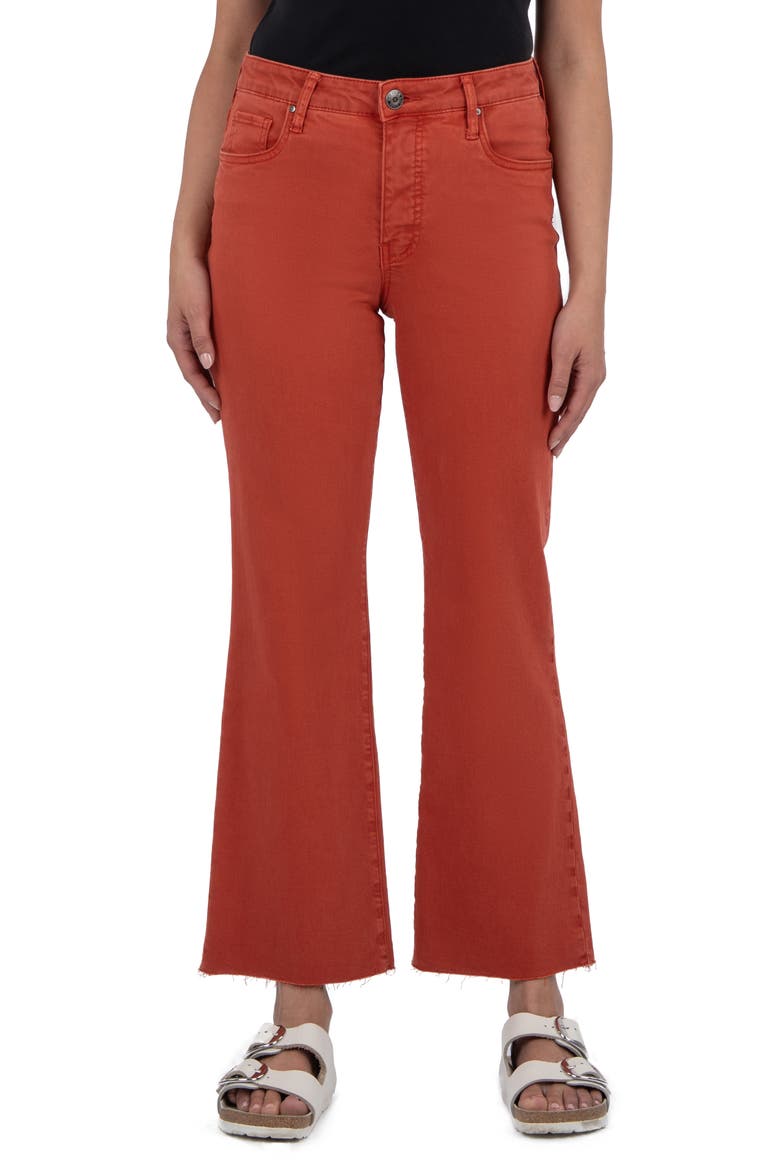 Kelsey High Waist Flare Ankle Jeans, Main, color, CLAY