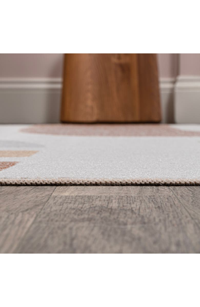 JONATHAN Y Riley Abstract Coastal Contemporary Machine-Washable Area Rug, Alternate, color, Cream/Multi