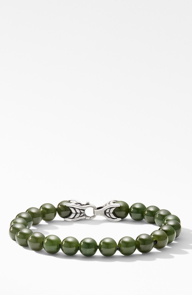 David Yurman Spiritual Bead Bracelet with Nephrite Jade, Main, color,