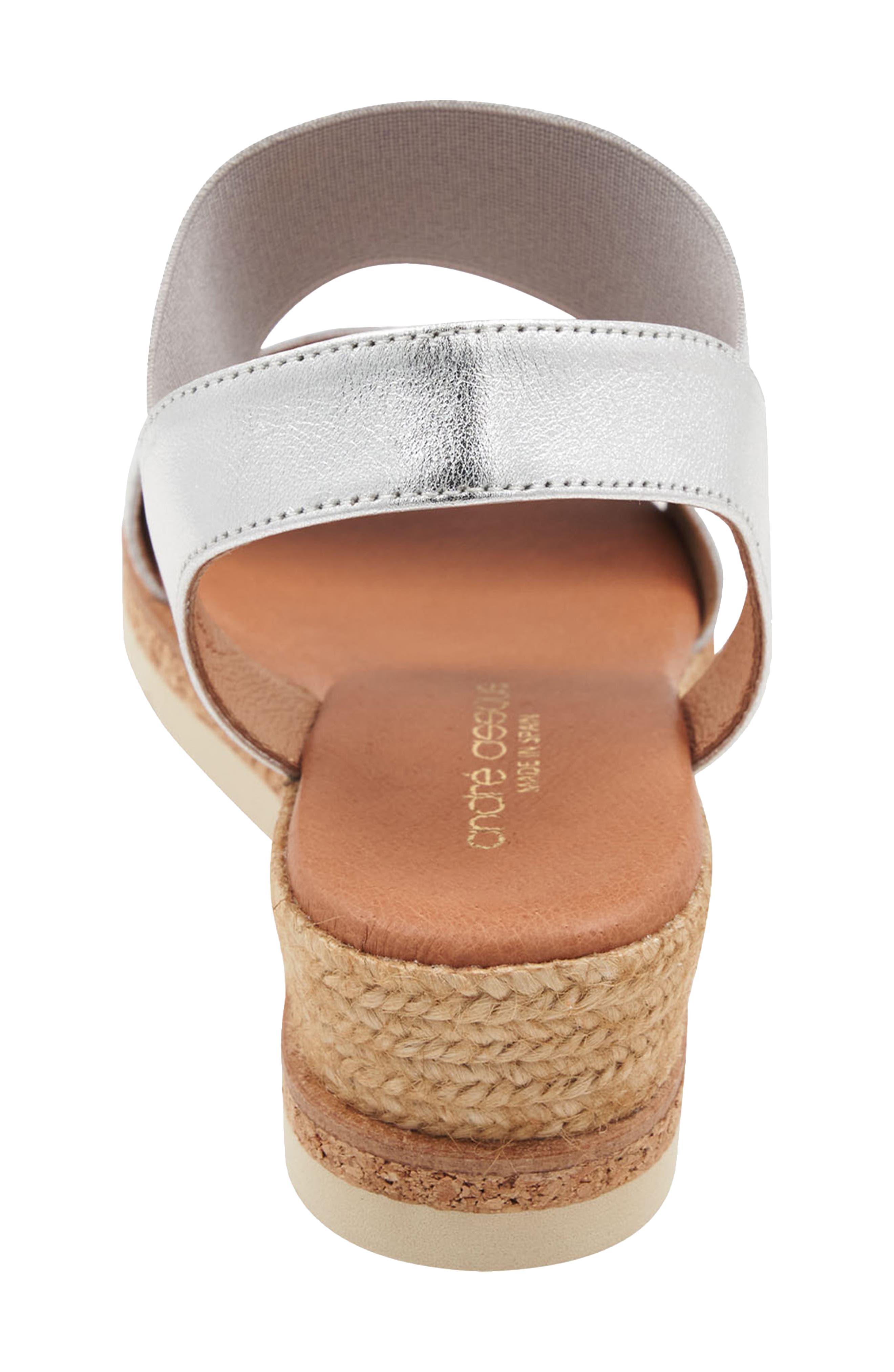 Neveah Espadrille Sandal, Alternate, color, SILVER